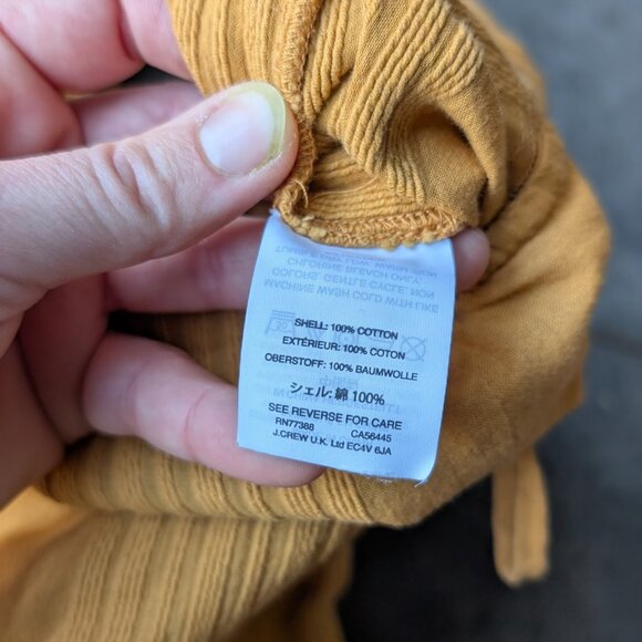 Madewell Mustard Yellow Esperanza Side Tie Wide Leg Jumpsuit size XXL - Picture 8 of 9